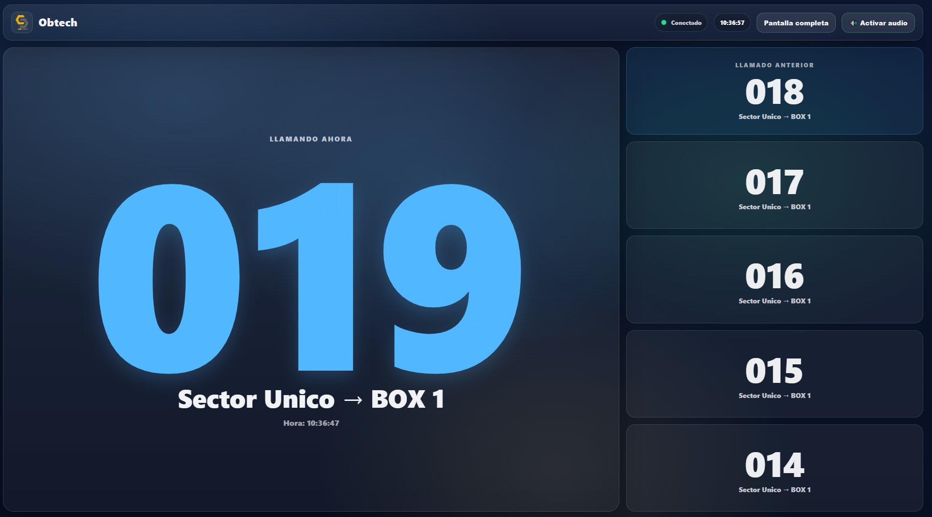 Demo sistema de turnos